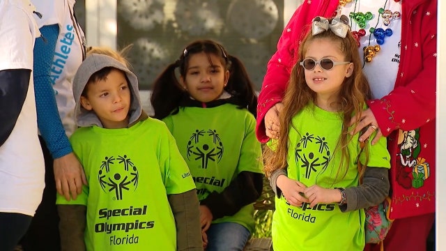 Elementary students celebrate peers competing in Special Olympics