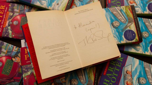 Signed ‘Harry Potter’ book bought for a penny to be auctioned off for as much as $2,700