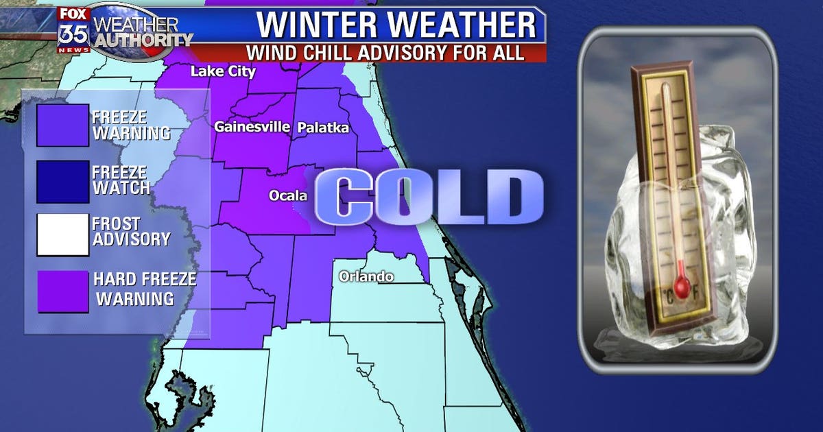 Coldest air of the season is here; freeze watches and warning issued ...