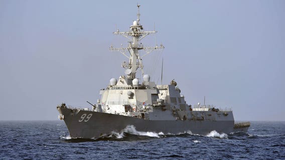 US warship ‘aggressively approached’ by Russian Navy vessel in Arabian Sea, video shows