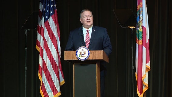 Secretary of State Mike Pompeo speaks at Sumter County Fairgrounds