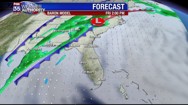 Florida temps are up, then come crashing down!
