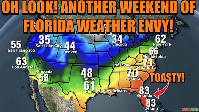 Hot weekend ahead after cold front moves through Central Florida