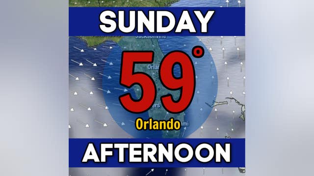 Big cool down Sunday