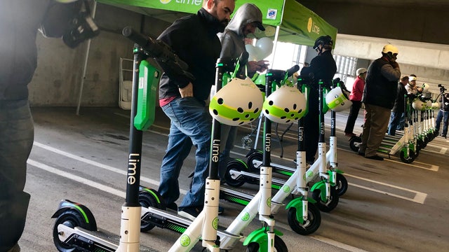 Electric scooters hit the streets of Downtown Orlando