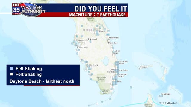 Earthquake in Caribbean felt as far north as Daytona Beach