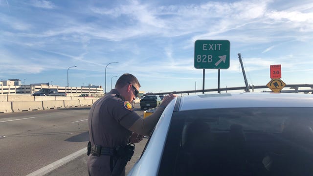 FOX 35 follows FHP as they pull over drivers for breaking new texting and driving law