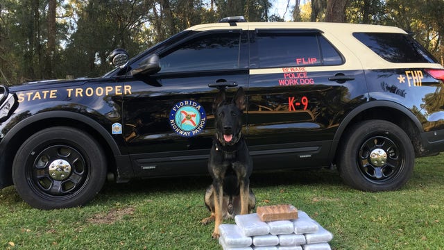 K-9 sniffs out approx. $1.2 million in cocaine hidden inside woman's car
