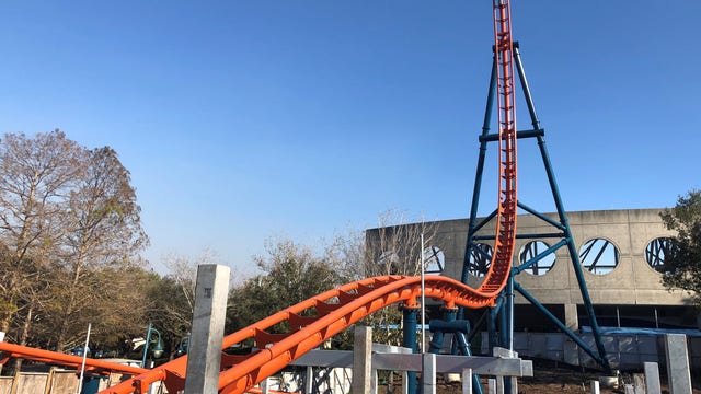 Behind the scene of SeaWorld's newest roller coaster, 'Ice Breaker'