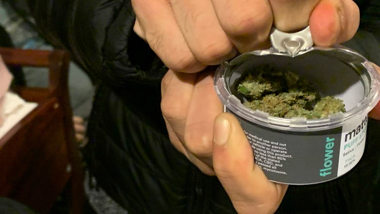 Recreational marijuana users are seen indulging on the first day of legalized cannabis in Chicago, Illinois, United States on January 1, 2020. Illinois became the eleventh state in the United States to legalize marijuana for recreational purposes. The collection includes a user rolling weed in a cigarillo, users smoking a bong and blunt, and unsealing a container.