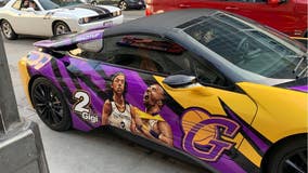 Tribute to NBA legend Kobe Bryant spotted on car in Los Angeles
