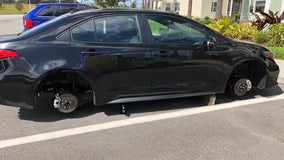 Wheels stolen off cars at Kissimmee apartment complex