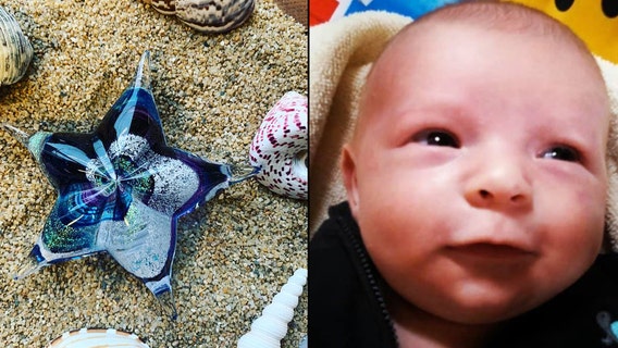 Mother heartbroken after keepsake containing infant son's ashes are stolen