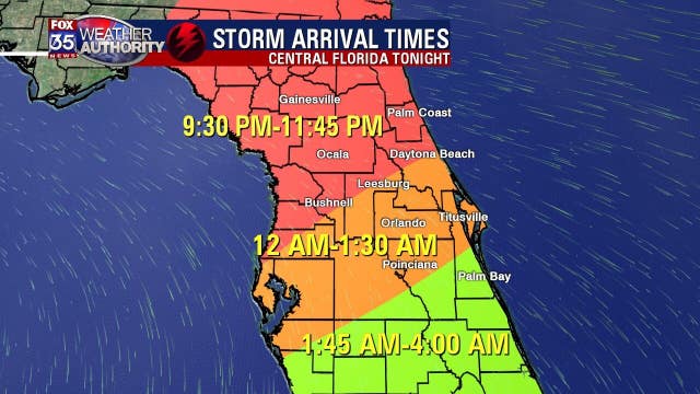 TIMELINE: Severe storms pass through Central Florida