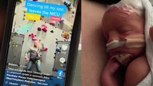 TikTok videos of dad dancing till son leaves NICU going viral