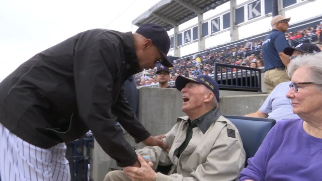 Rain didn’t dampen day at ballpark for WWII vet honored by Yankees