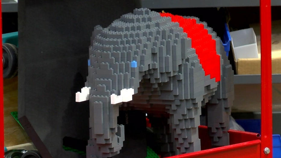 Giant lego elephant hot sale