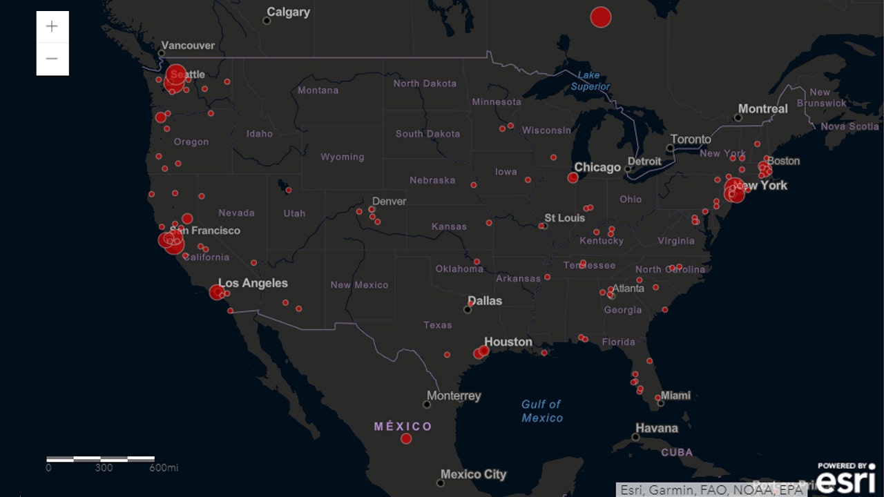 Interactive map tracks spread of COVID-19 globally