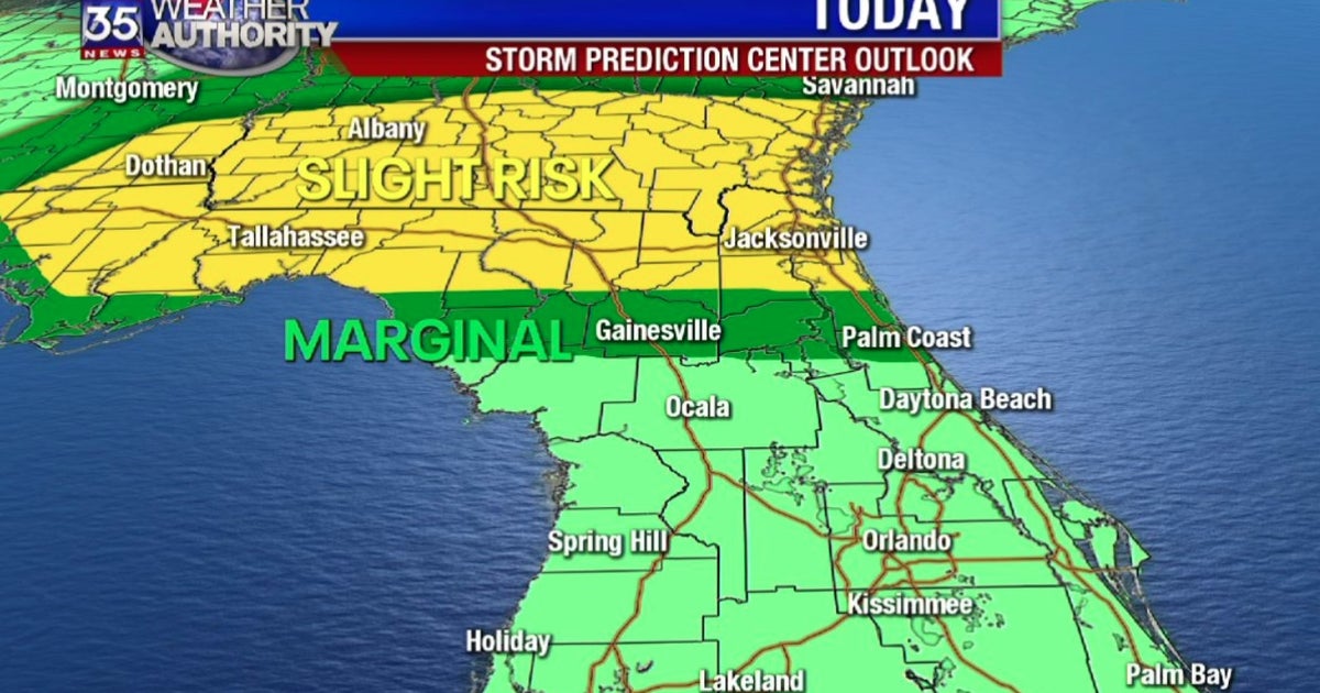 FOX 35 Severe Weather Alert Day Thursday: Severe storms shift south as ...
