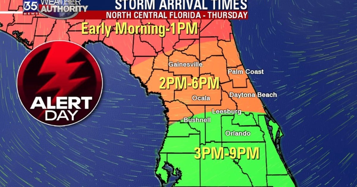 FOX 35 Severe Weather Alert Day Thursday: Strong storms, possible ...