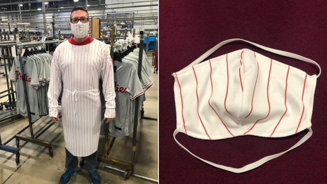 MLB uniform maker switches to producing medical masks, gowns