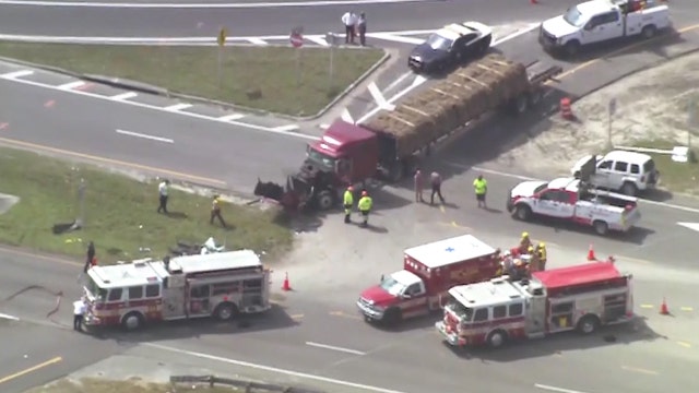Woman seriously injured after sod truck hits her in Orlando, FHP says