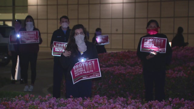 Nurses demanding UCLA continue to remain fully staffed to deal with influx of COVID-19 patients