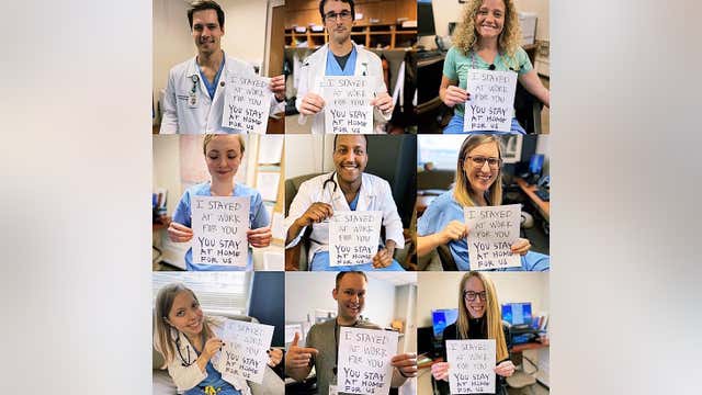 ‘Stay at home for us’: Health care workers post pleas for social distancing amid COVID-19