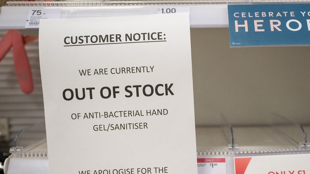Hygiene product supplier sells out of hand sanitizer amid coronavirus scare: 'We have never seen anything close to this'