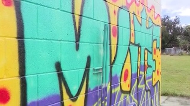 Leesburg arts center tries to track down graffiti artist, hopes to form partnership