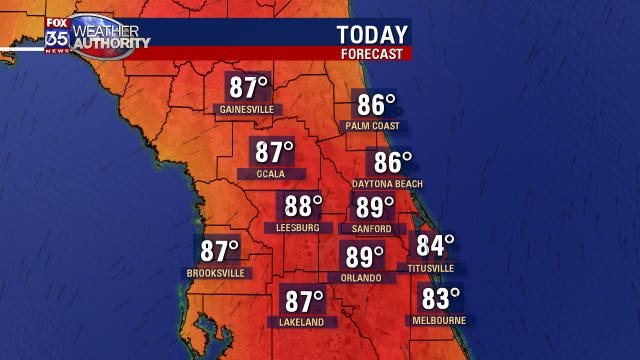 Warm, dry weather continues in Central Florida