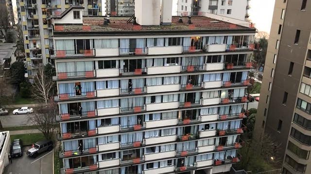 Every night, Vancouver residents applaud health care workers from balconies