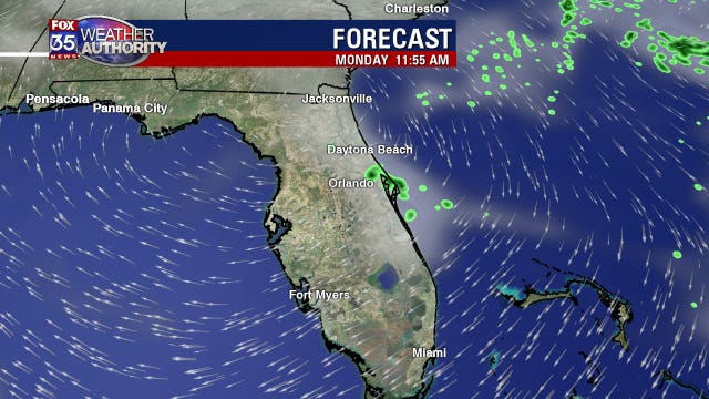 Warm temps, a few brief showers this week