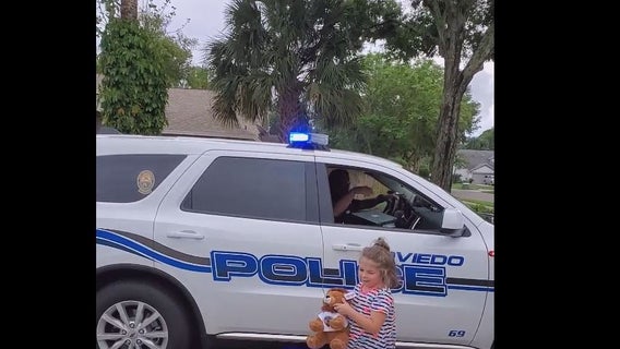 6-year-old gets birthday surprise from Oviedo Police Department