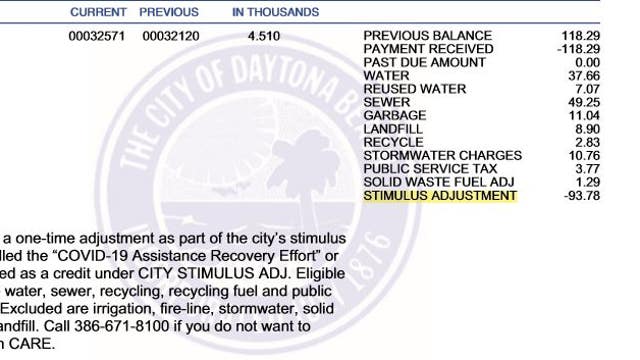 Daytona Beach residents get break on April utility bill