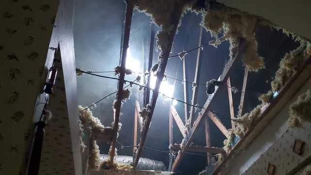 Woman 'extremely shaken up' after lightning blasts hole in Sarasota home