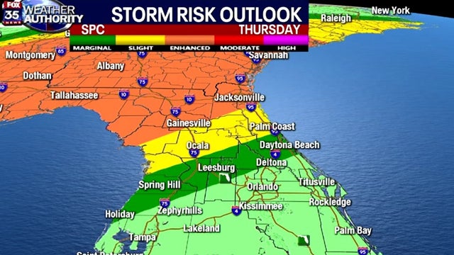 FOX 35 Weather Alert Day: Strong to severe storms headed for Central Florida