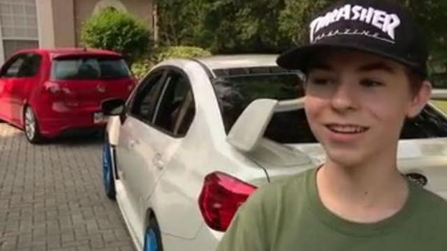 Apopka teen gets surprise exotic car parade outside home for 15th birthday