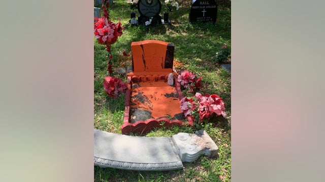 Community steps up after grave is vandalized