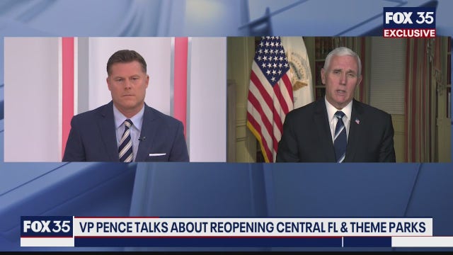 FOX 35 EXCLUSIVE:  Interview with Vice President Mike Pence on COVID-19 response in Florida