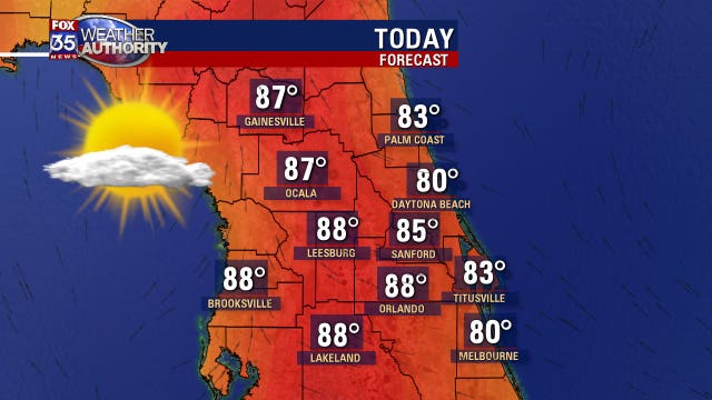 Warmer and sunnier Tuesday