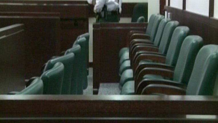 empty jury box