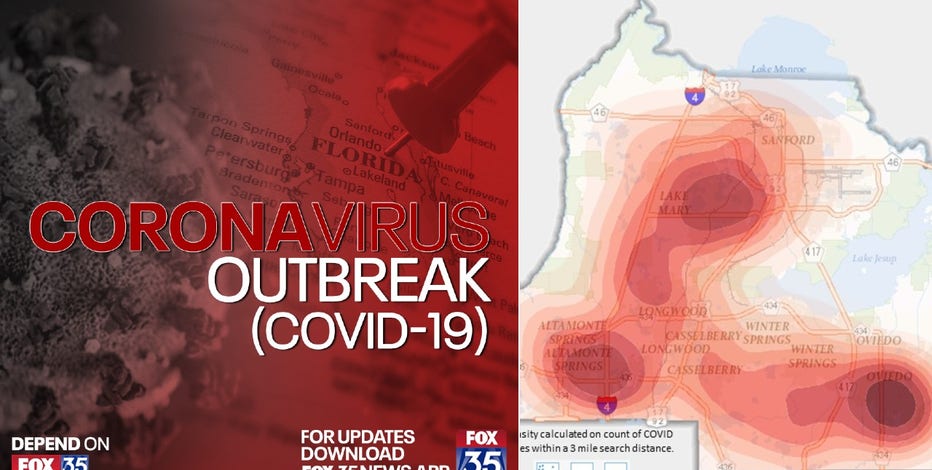 Seminole County Releases Heat Map Of Covid 19 Cases