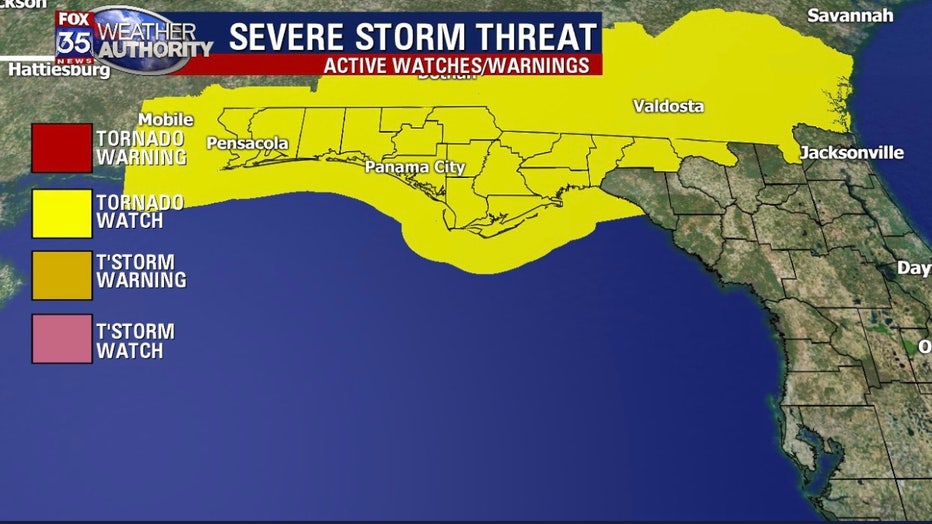 Severe Storms On Track For Central Florida, Damaging Winds, Tornadoes ...