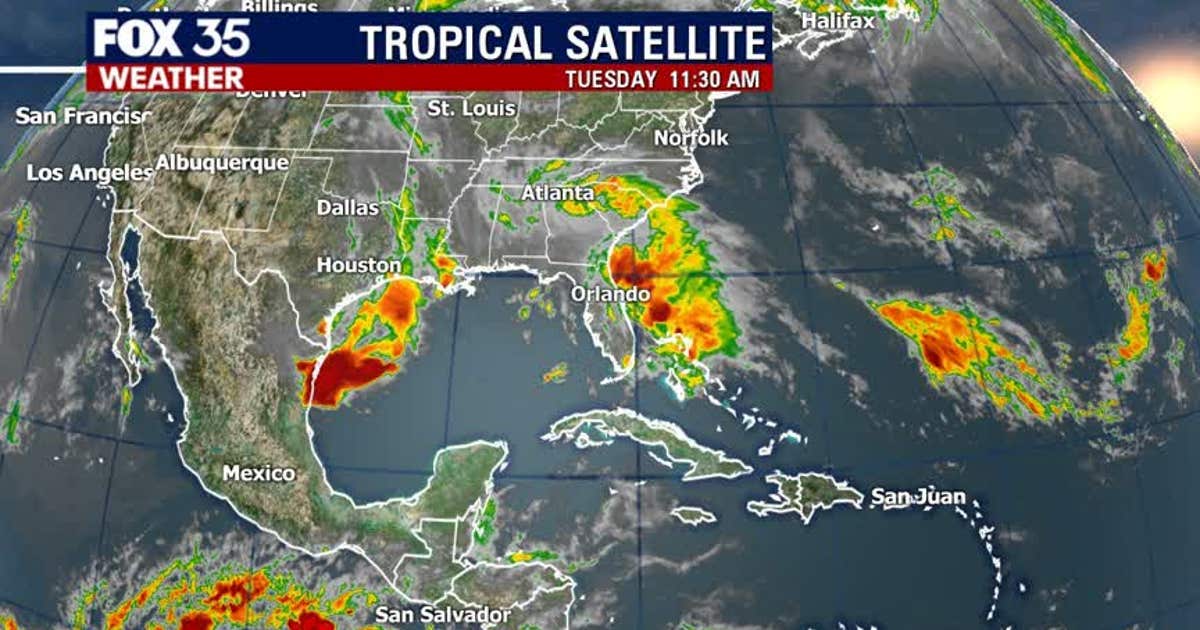 Tropical system continues to soak Central Florida | FOX 35 Orlando