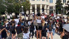 'Justice for George': Hundreds of protesters gather in Downtown Orlando