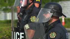 Protesters return to Downtown Orlando for second day of demonstrations