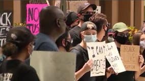 Hundreds of protesters gather, march over George Floyd's death