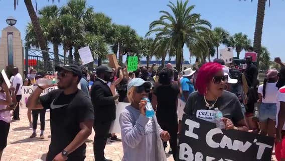 Over a hundred protesters gather in Volusia County, remains peaceful and unified