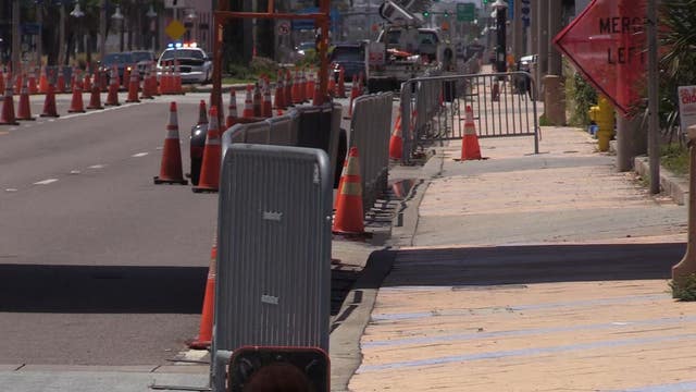 After chaotic weekend, barricades installed along A1A in Daytona Beach